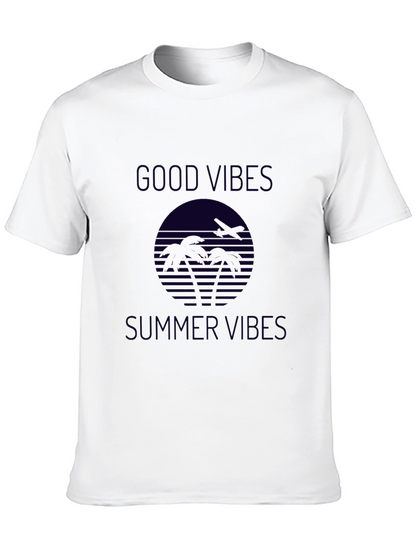 Good Vibes Summer Graphic Tee - Black