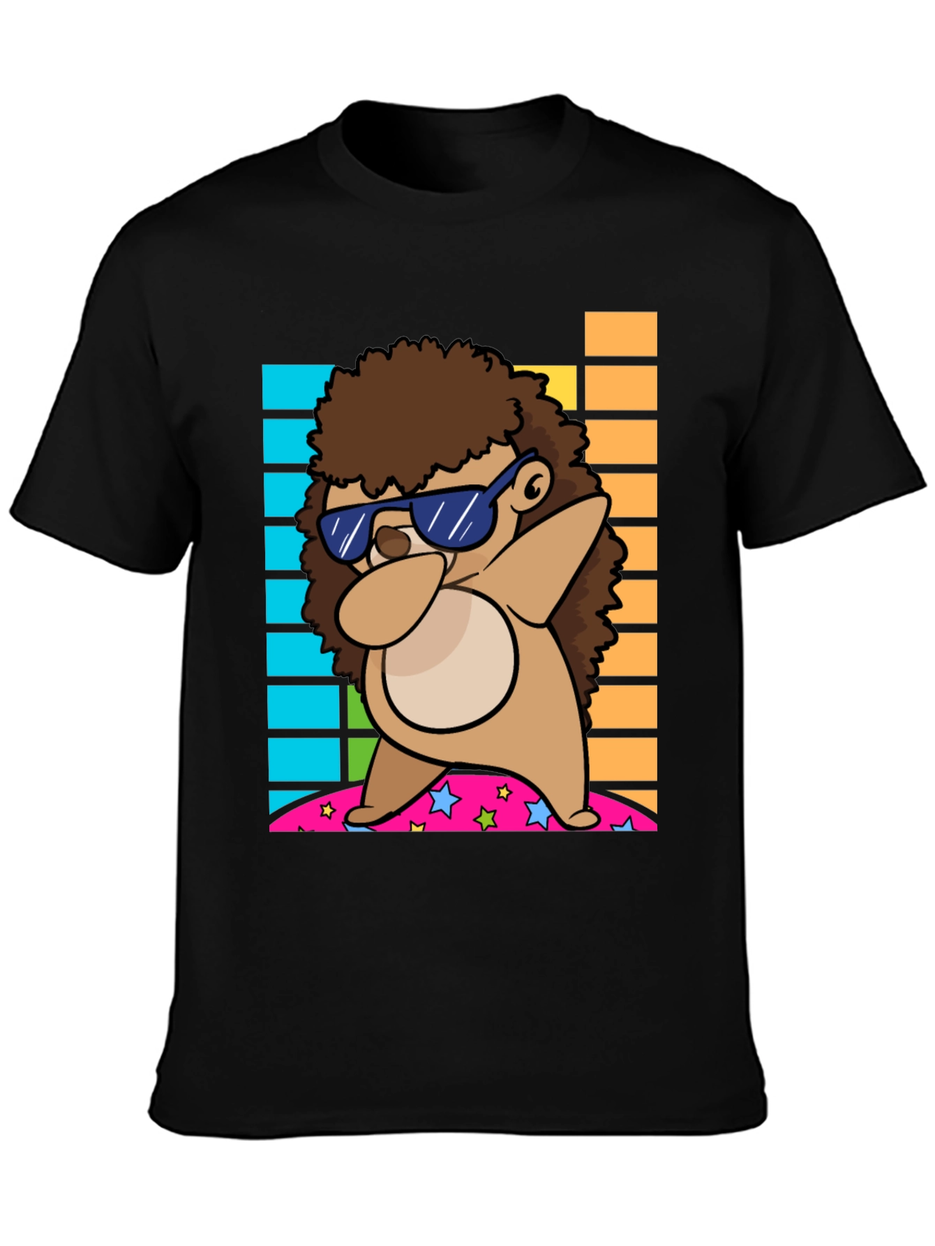 Dabbing Hedgehog Graphic Tee - Cool & Fun Design