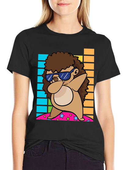 Dabbing Hedgehog Graphic Tee - Cool & Fun Design