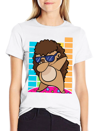 Dabbing Hedgehog Graphic Tee - Cool & Fun Design