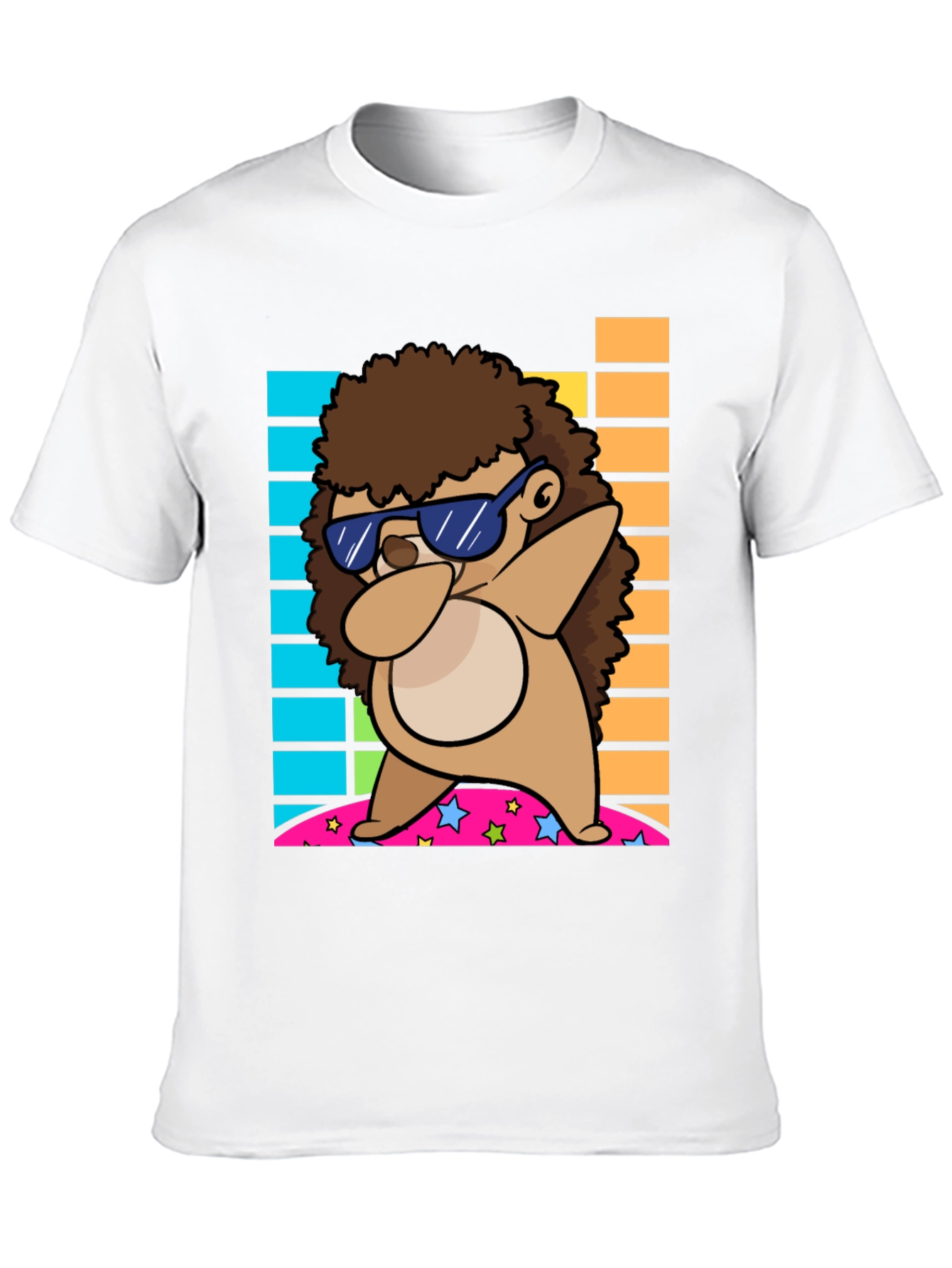 Dabbing Hedgehog Graphic Tee - Cool & Fun Design
