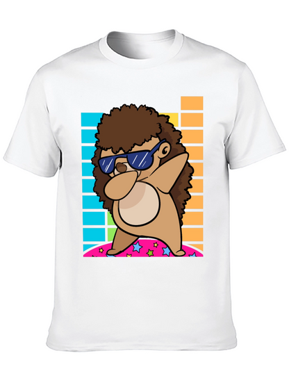 Dabbing Hedgehog Graphic Tee - Cool & Fun Design