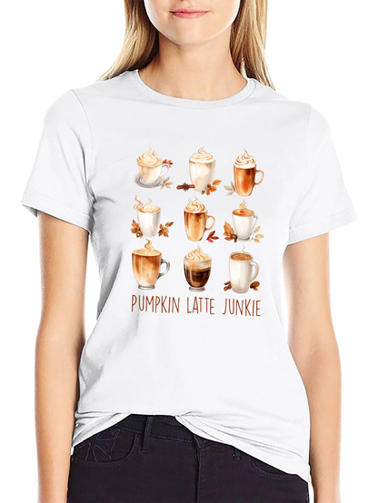 Pumpkin Latte Junkie T-Shirt