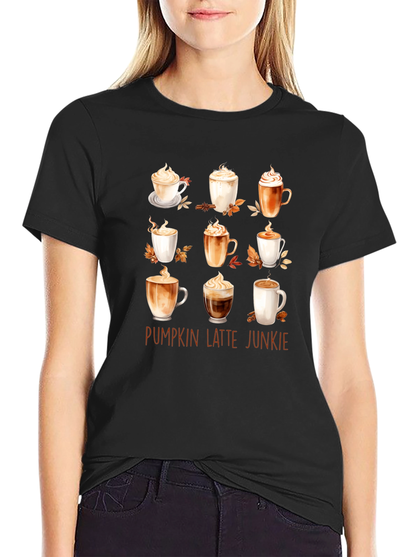 Pumpkin Latte Junkie T-Shirt