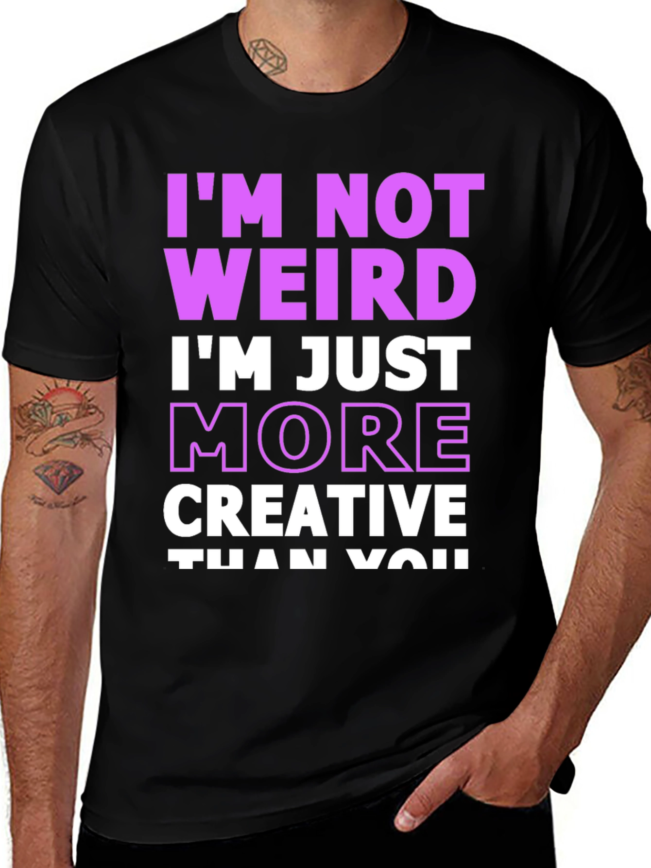 Im Not Weird Creative Graphic Tee