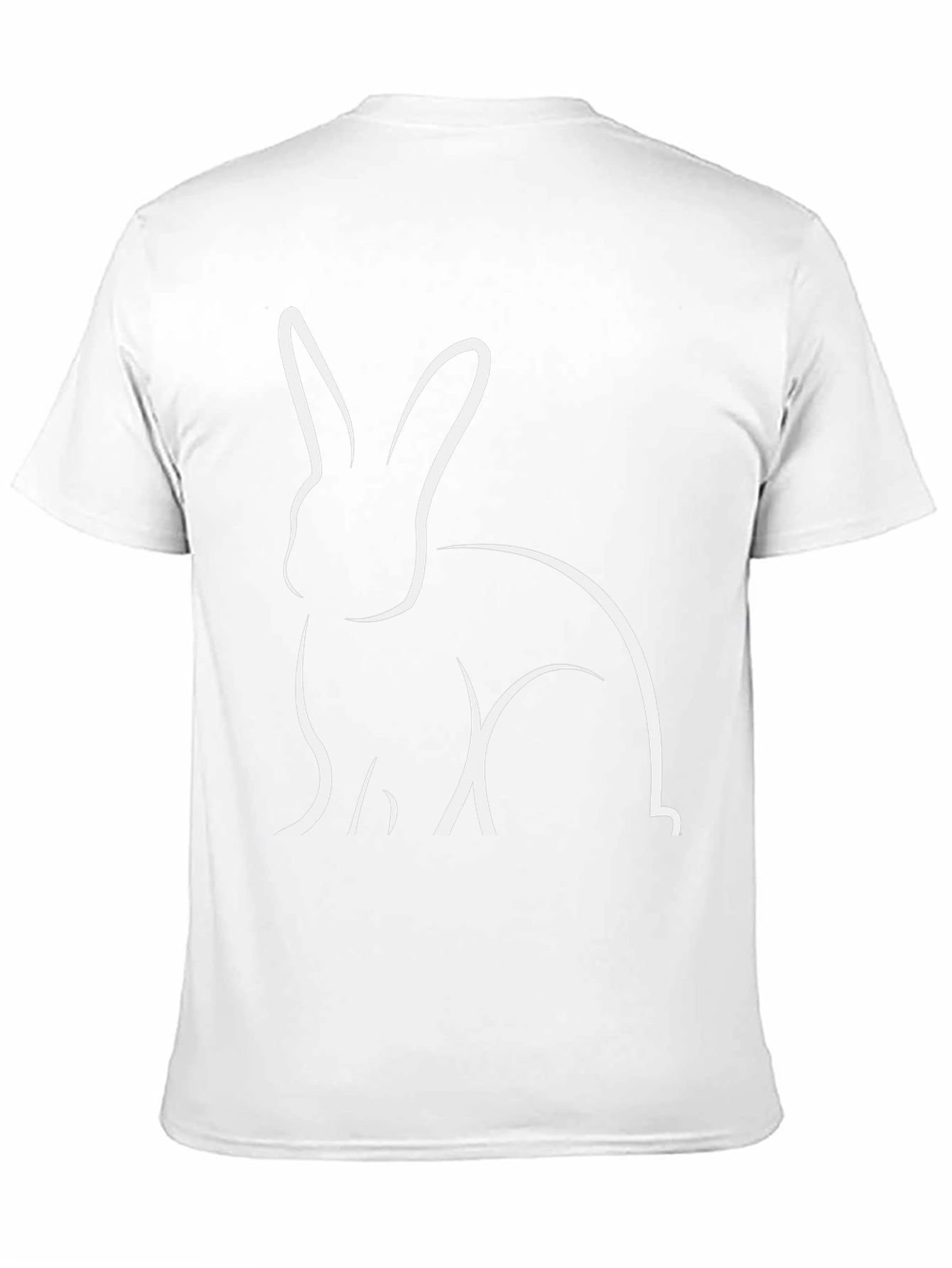 Rabbit Outline Graphic T-Shirt