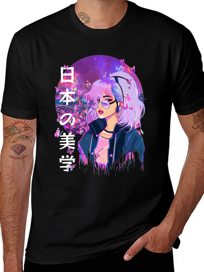 Anime Girl T-Shirt - Japanese Aesthetic Style