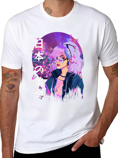 Anime Girl T-Shirt - Japanese Aesthetic Style