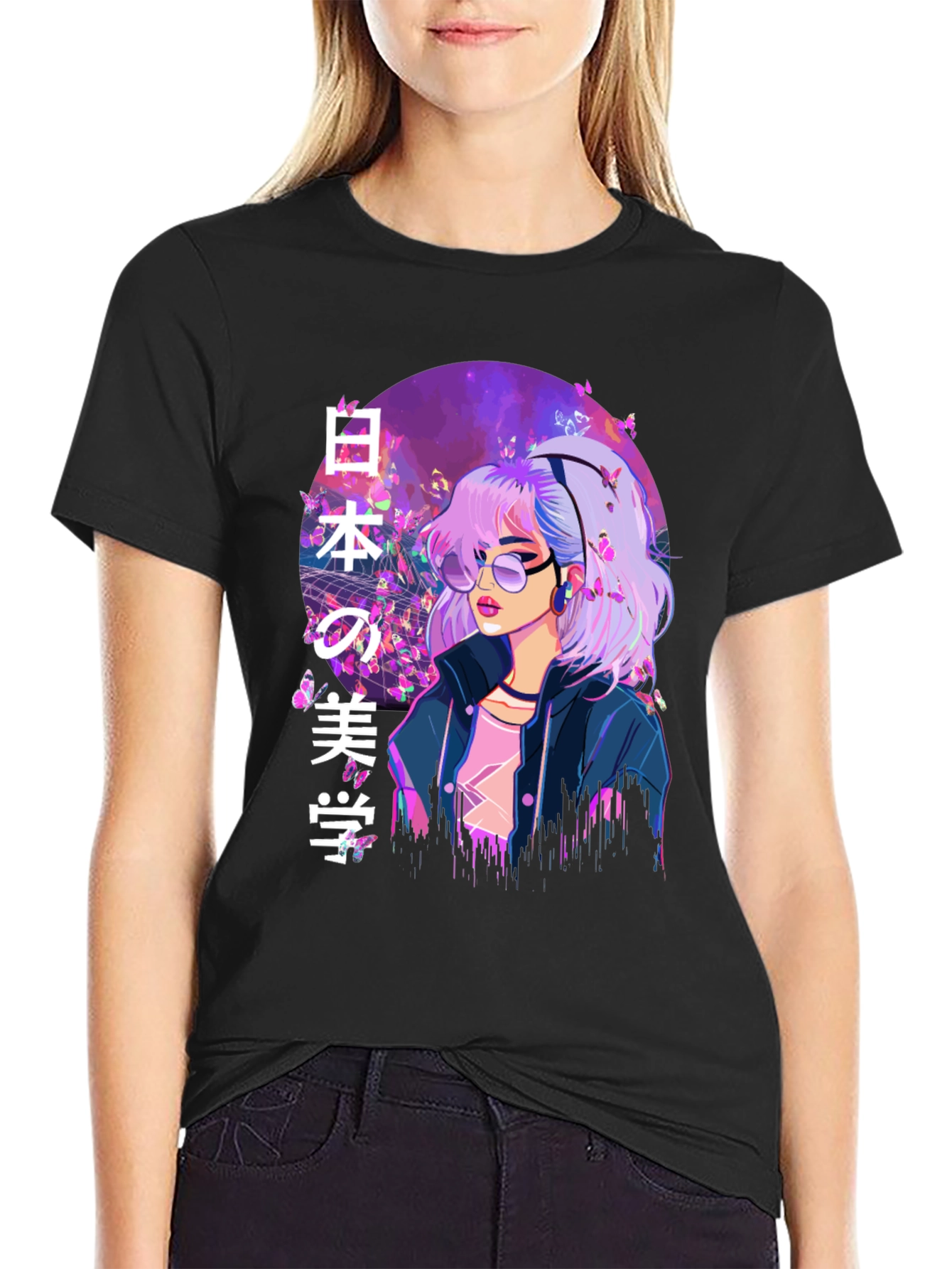Anime Girl T-Shirt - Japanese Aesthetic Style