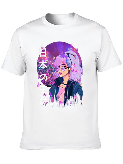 Anime Girl T-Shirt - Japanese Aesthetic Style