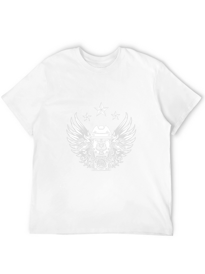 Black T-Shirt with Hockey Dog Graphic