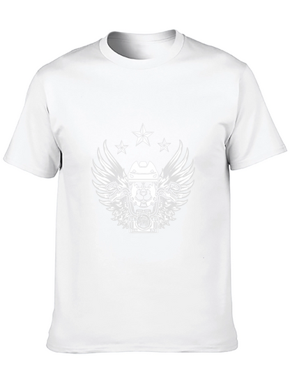 Black T-Shirt with Hockey Dog Graphic