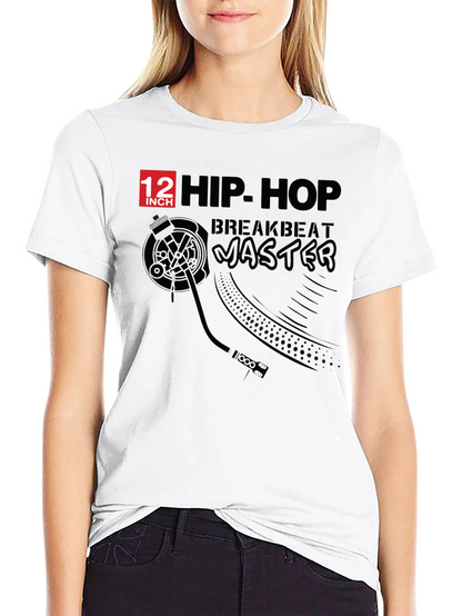 Hip Hop Breakbeat Master Black T-Shirt