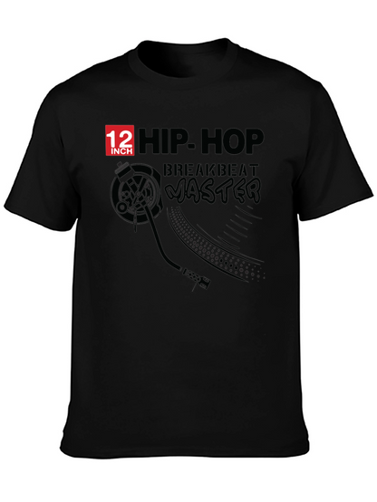 Hip Hop Breakbeat Master Black T-Shirt