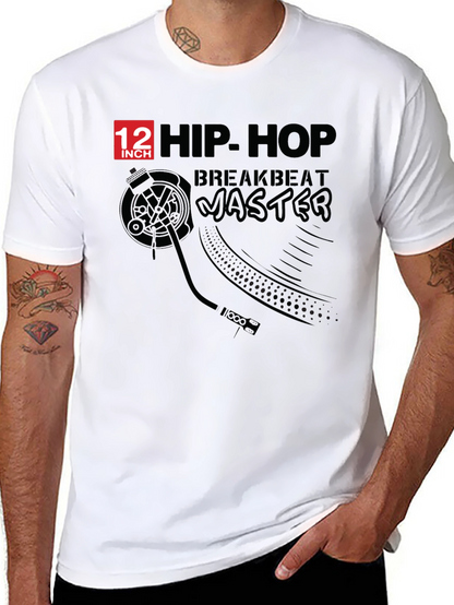Hip Hop Breakbeat Master Black T-Shirt