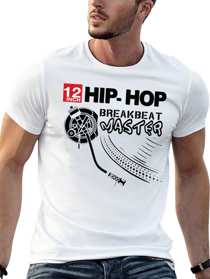 Hip Hop Breakbeat Master Black T-Shirt