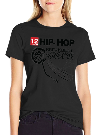 Hip Hop Breakbeat Master Black T-Shirt