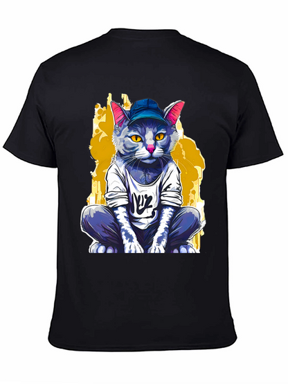 Cool Cat Graphic Tee - Trendy Streetwear