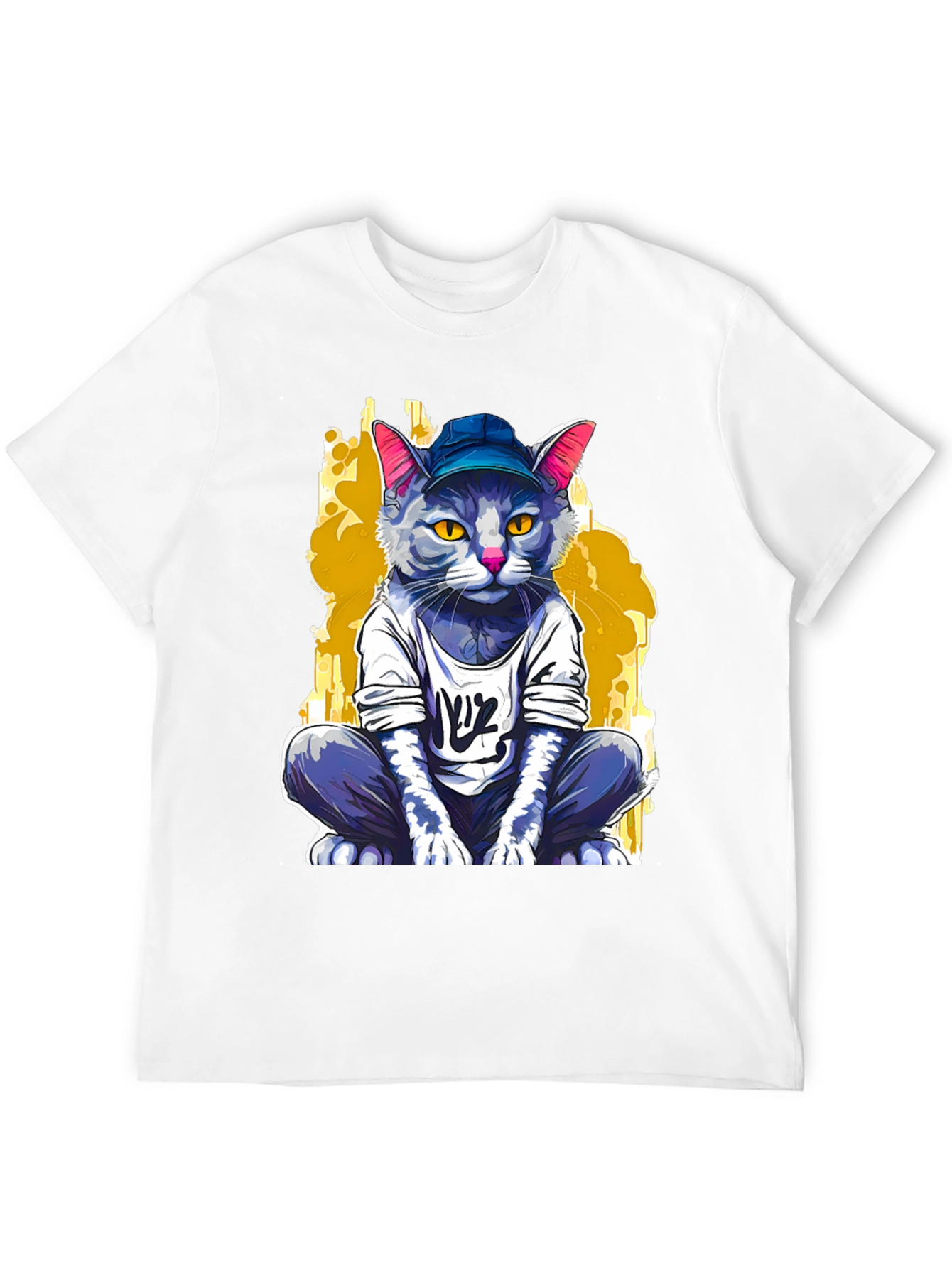 Cool Cat Graphic Tee - Trendy Streetwear