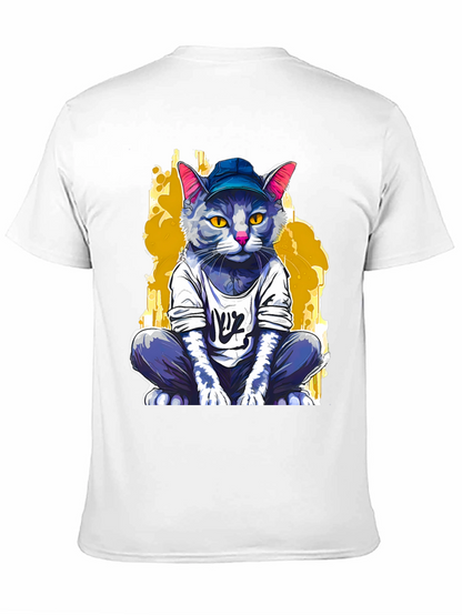 Cool Cat Graphic Tee - Trendy Streetwear