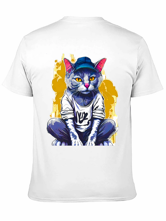 Cool Cat Graphic Tee - Trendy Streetwear