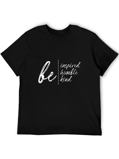 Be Inspired T-Shirt: Humble Kind Black Tee
