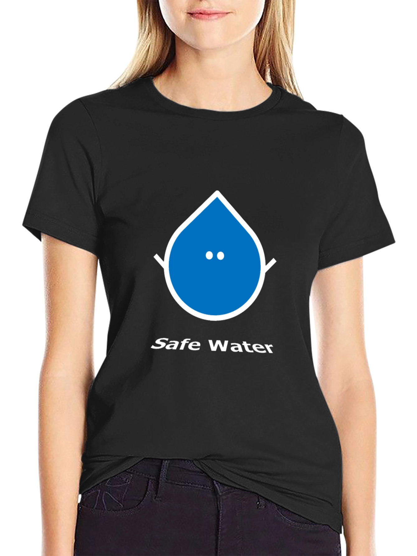 Safe Water Graphic Tee - Unisex Black T-Shirt