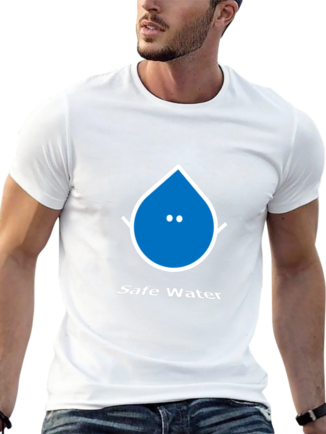 Safe Water Graphic Tee - Unisex Black T-Shirt
