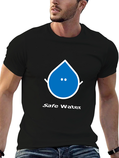 Safe Water Graphic Tee - Unisex Black T-Shirt