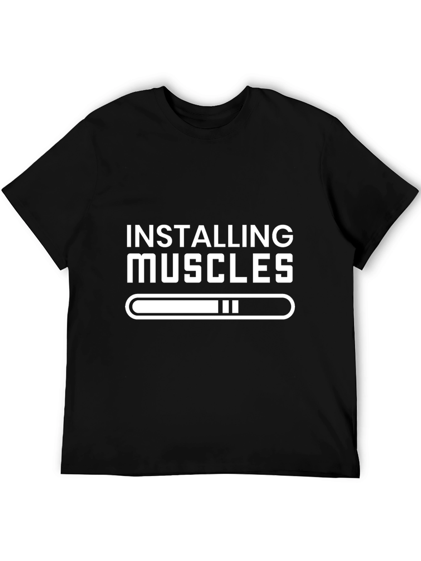 Installing Muscles T-Shirt - Gym Humor Tee