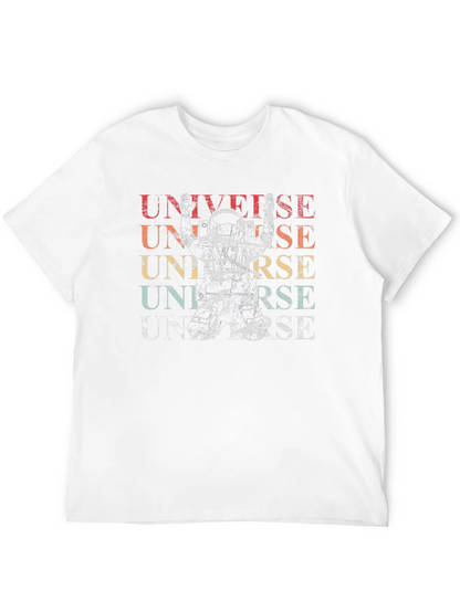 Retro Universe Astronaut Graphic T-Shirt