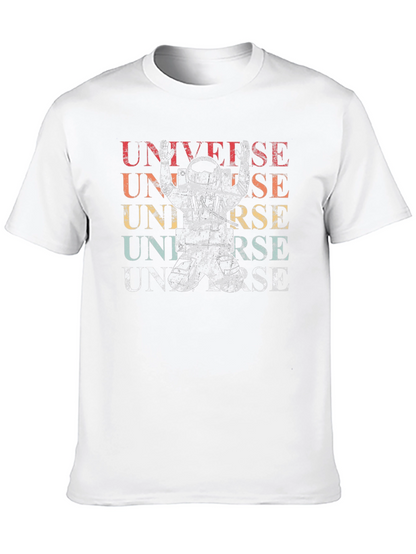 Retro Universe Astronaut Graphic T-Shirt