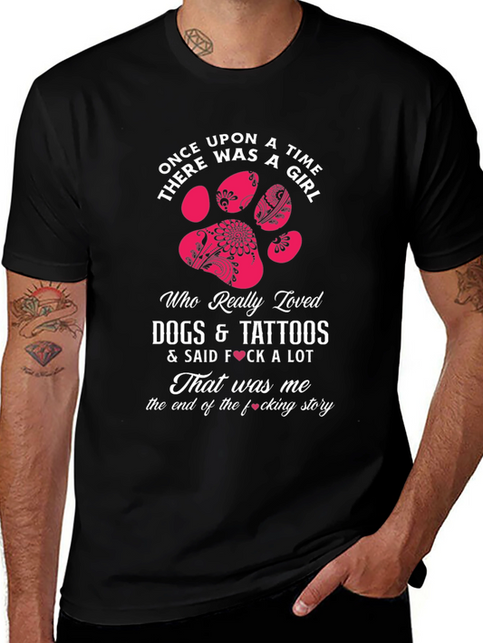 Dog & Tattoo Lover T-Shirt - Once Upon A Time