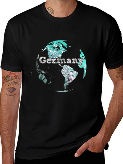 Germany Globe Graphic Print T-Shirt