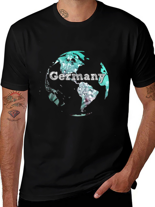 Germany Globe Graphic Print T-Shirt