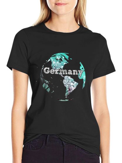 Germany Globe Graphic Print T-Shirt