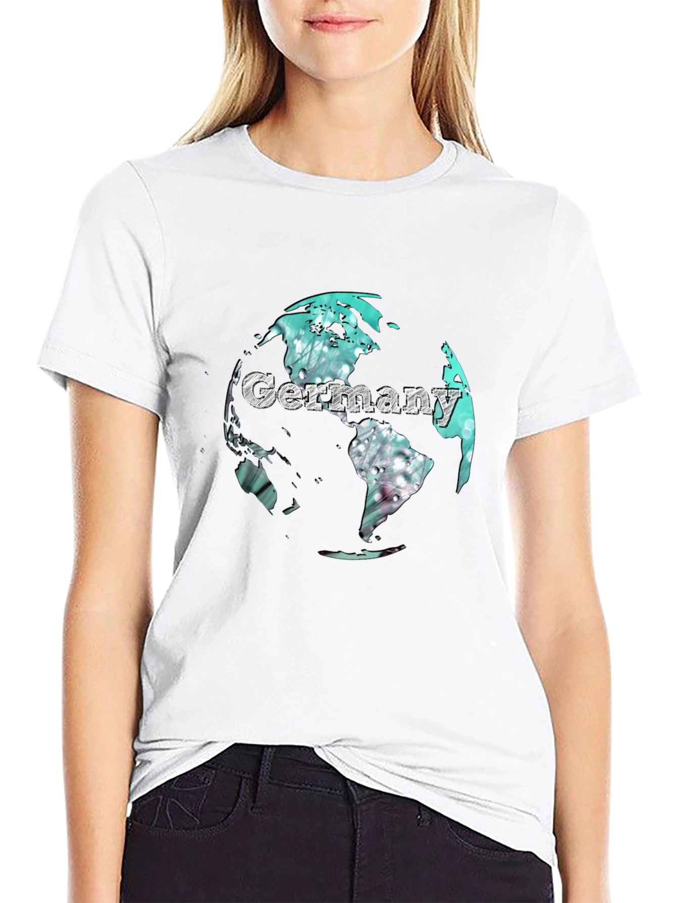 Germany Globe Graphic Print T-Shirt