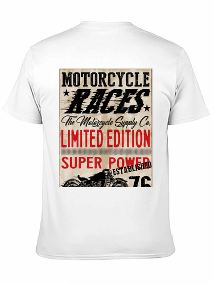Motorcycle Races Limited Edition Black T-Shirt