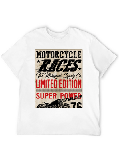 Motorcycle Races Limited Edition Black T-Shirt