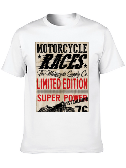 Motorcycle Races Limited Edition Black T-Shirt