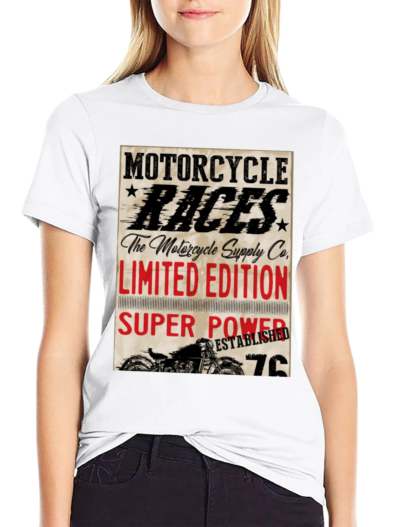 Motorcycle Races Limited Edition Black T-Shirt