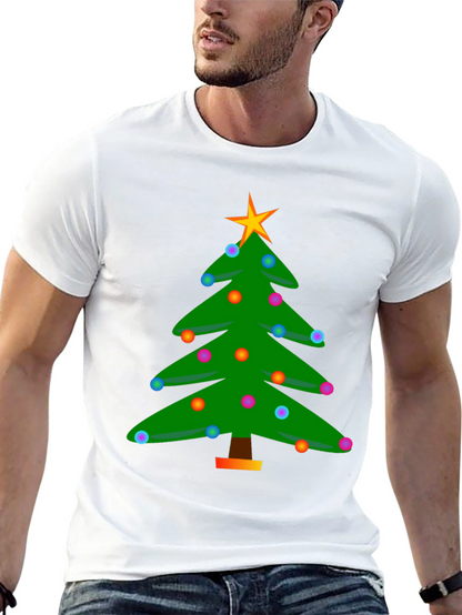 Festive Christmas Tree Graphic T-Shirt