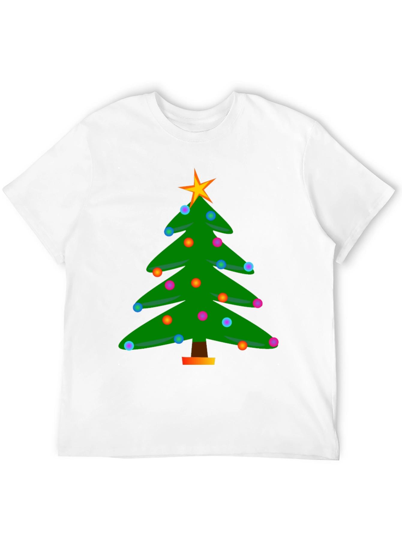 Festive Christmas Tree Graphic T-Shirt