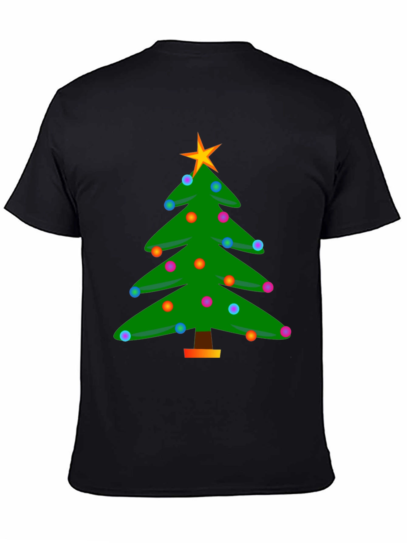 Festive Christmas Tree Graphic T-Shirt