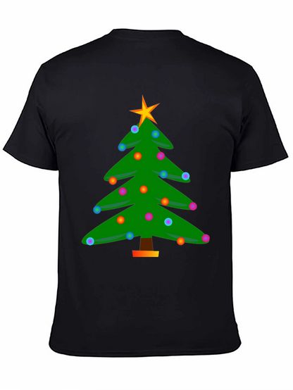 Festive Christmas Tree Graphic T-Shirt