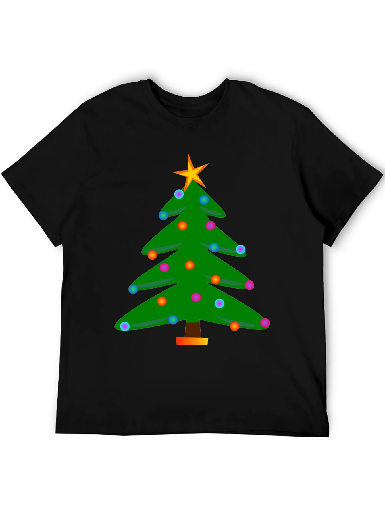 Festive Christmas Tree Graphic T-Shirt