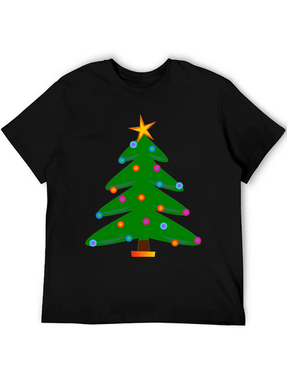 Festive Christmas Tree Graphic T-Shirt