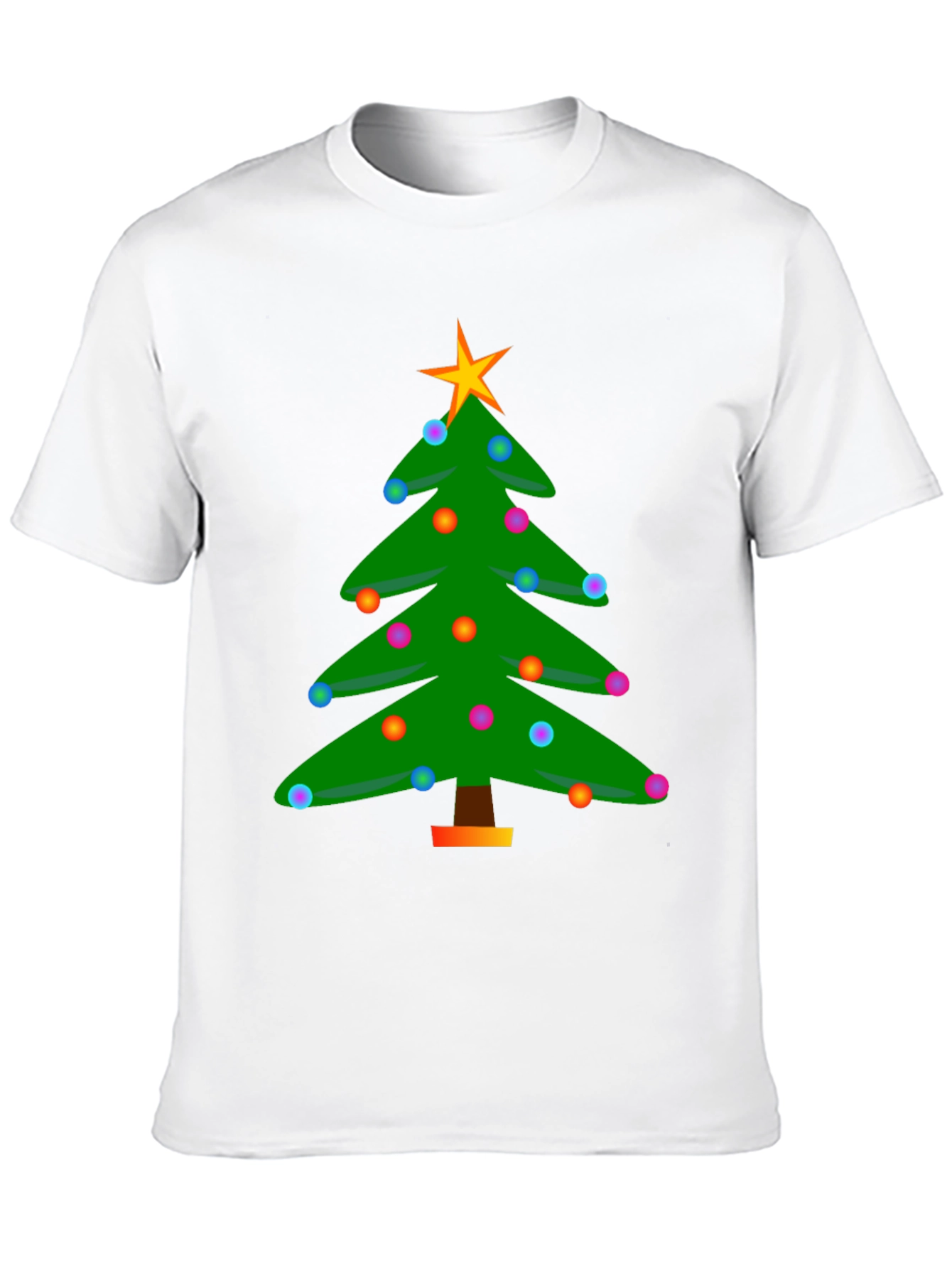 Festive Christmas Tree Graphic T-Shirt