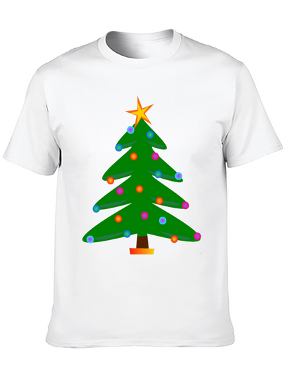 Festive Christmas Tree Graphic T-Shirt