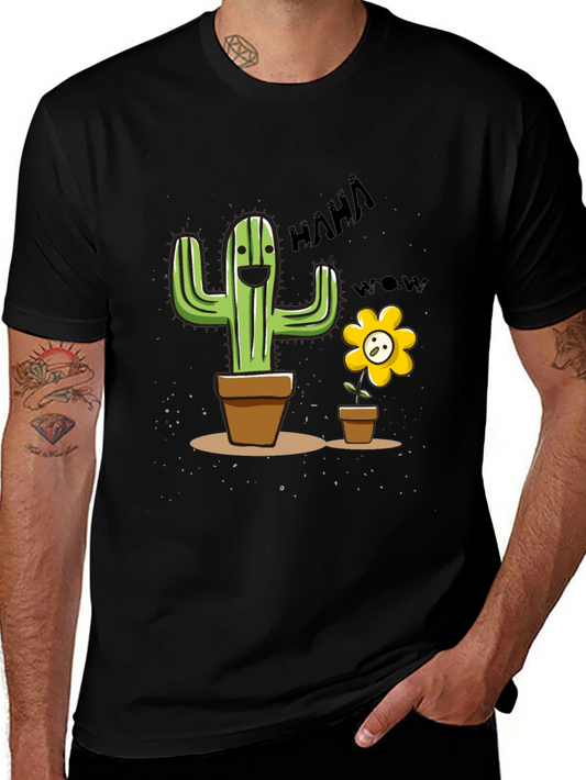 Funny Cactus Flower Graphic Tee